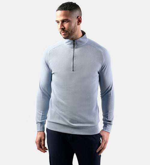 PLAYERS KNITTED MIDLAYER - BLUE