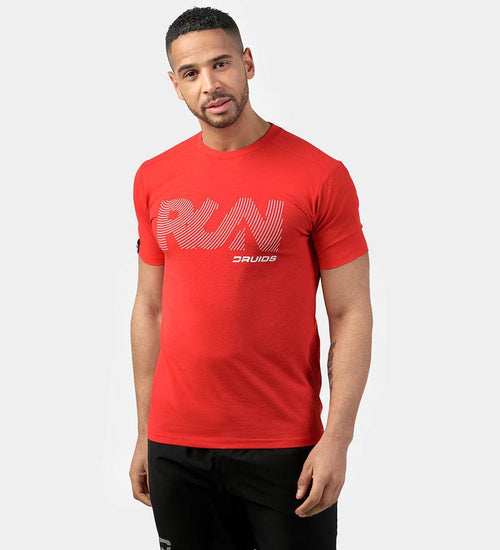 MEN'S RUN SPORTS T-SHIRT - RED