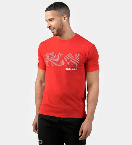 MEN'S RUN SPORTS T-SHIRT - RED